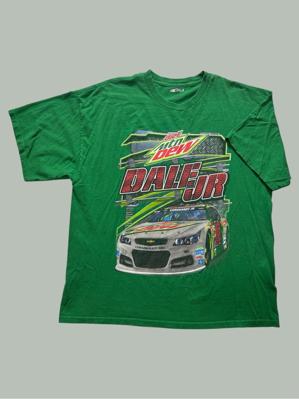 Vintage Y2K NASCAR Dale Jr. Mtn Dew Graphic Tee